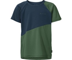 Cykeltröja Vaude Barn Moab T-Shirt II Black/Neon Yellow